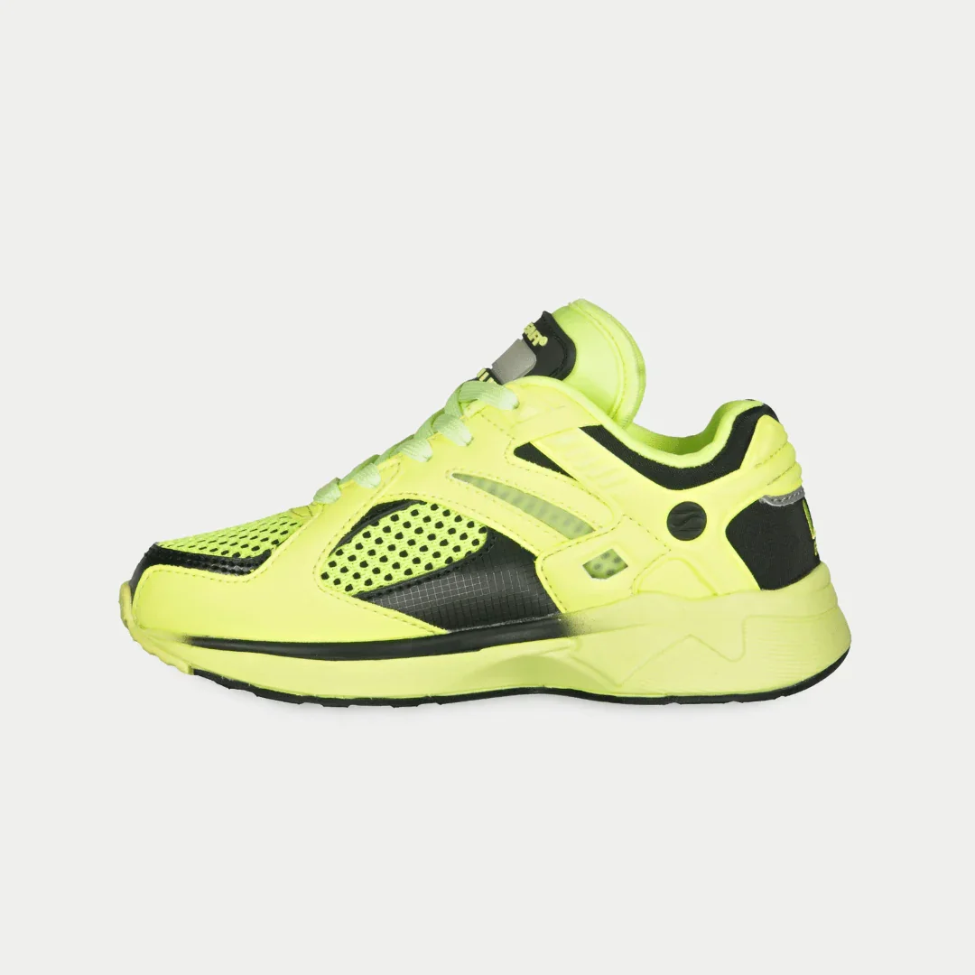 LA Gear Kids Catapult Light-Up x Glow Lowtop | Neon Yellow x Black - Image 3