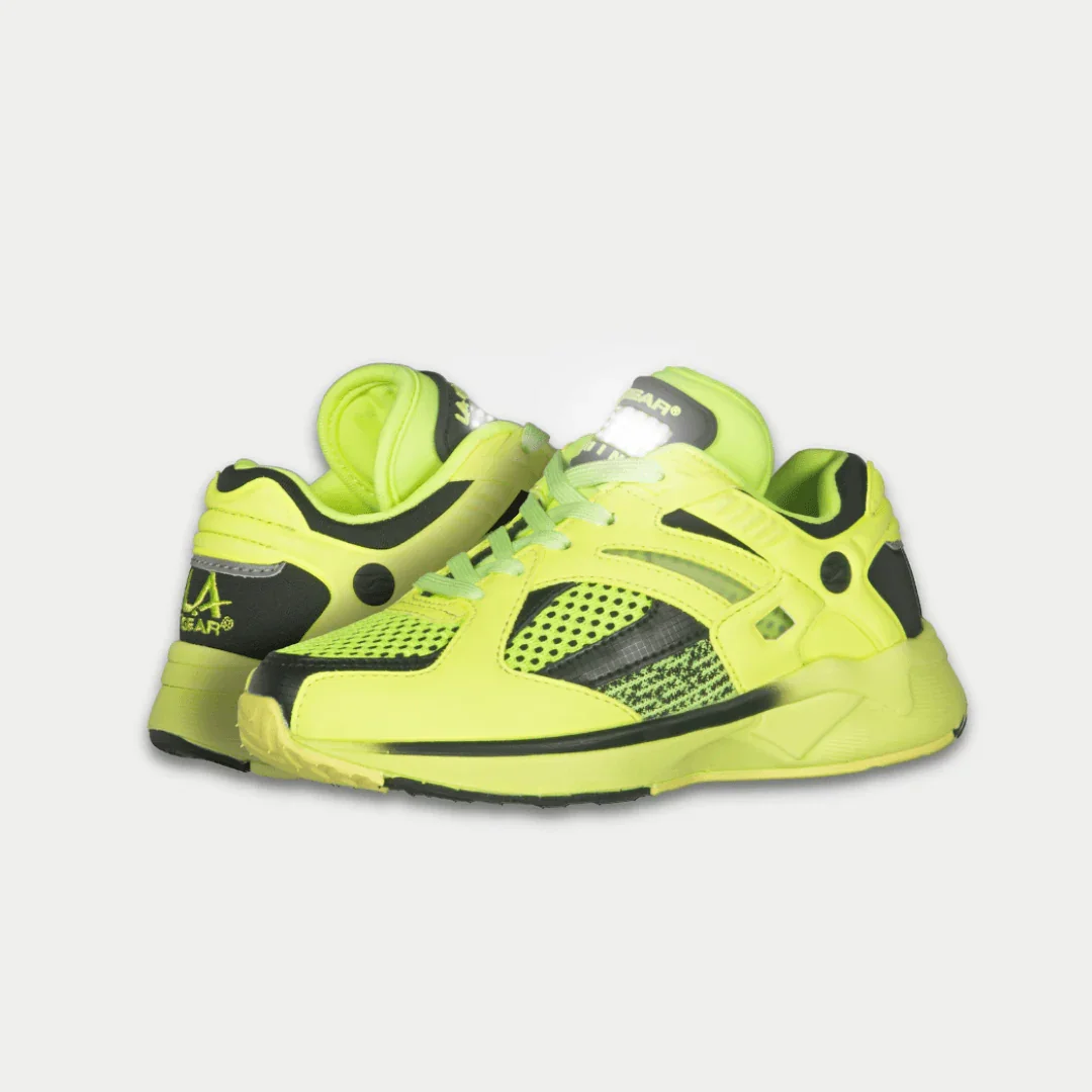 LA Gear Kids Catapult Light-Up x Glow Lowtop | Neon Yellow x Black - Image 7