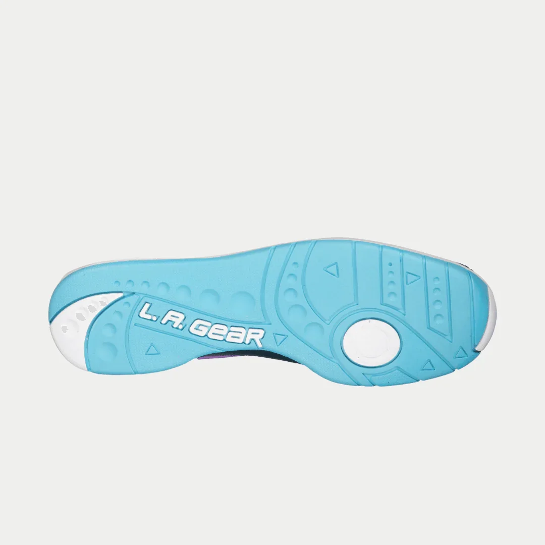 LA Gear Women's Flame Hightop | Black x Purple x Turquoise - Image 5