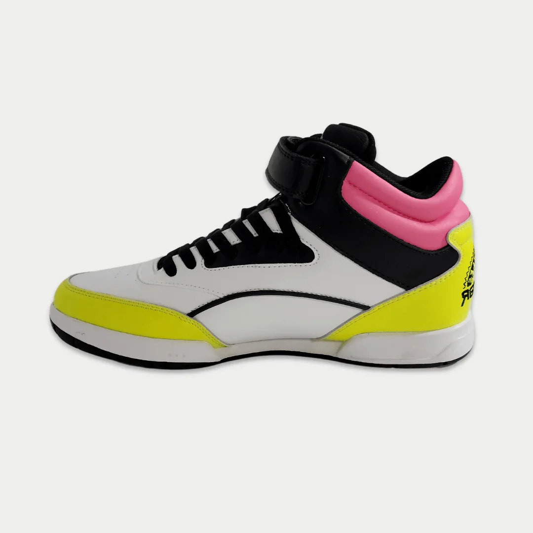 LA Gear Women's Flame Retro Hightop | Black x Pink x Lime - Image 3
