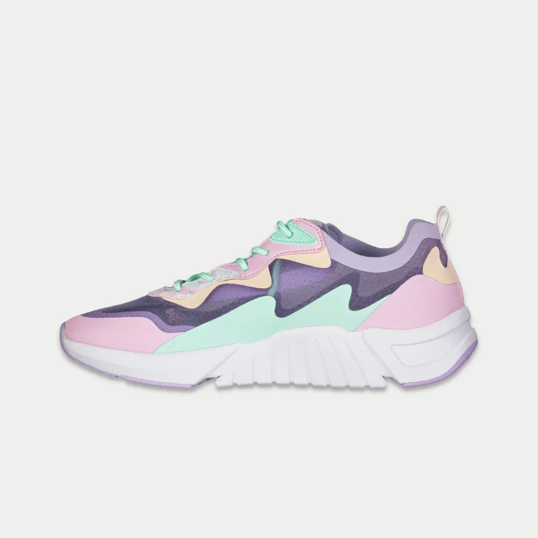 LA Gear Women's Mid-City Lowtop | Lavender x Pink - Image 3