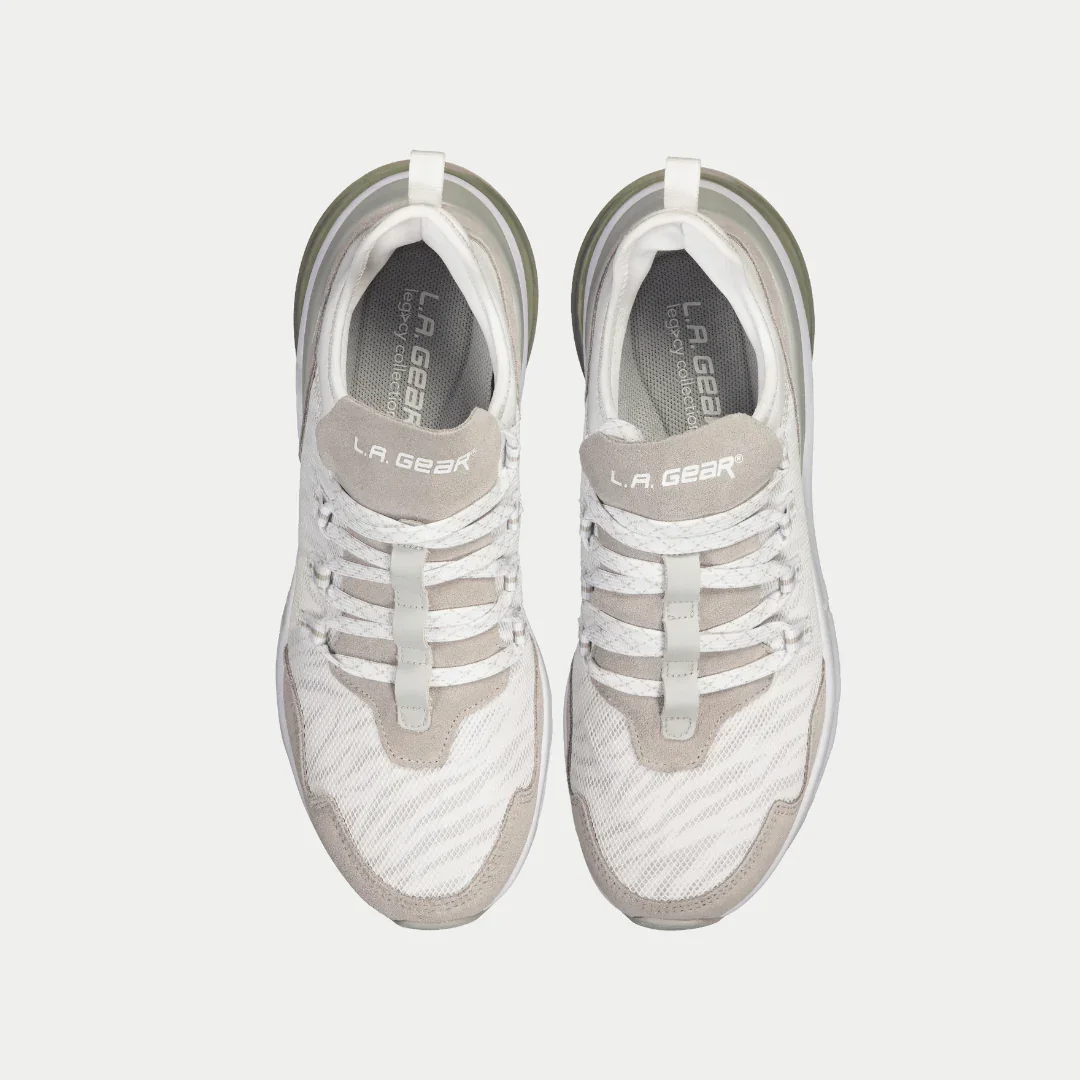 LA Gear Women's Runyon Lowtop | White x Gray - Image 4
