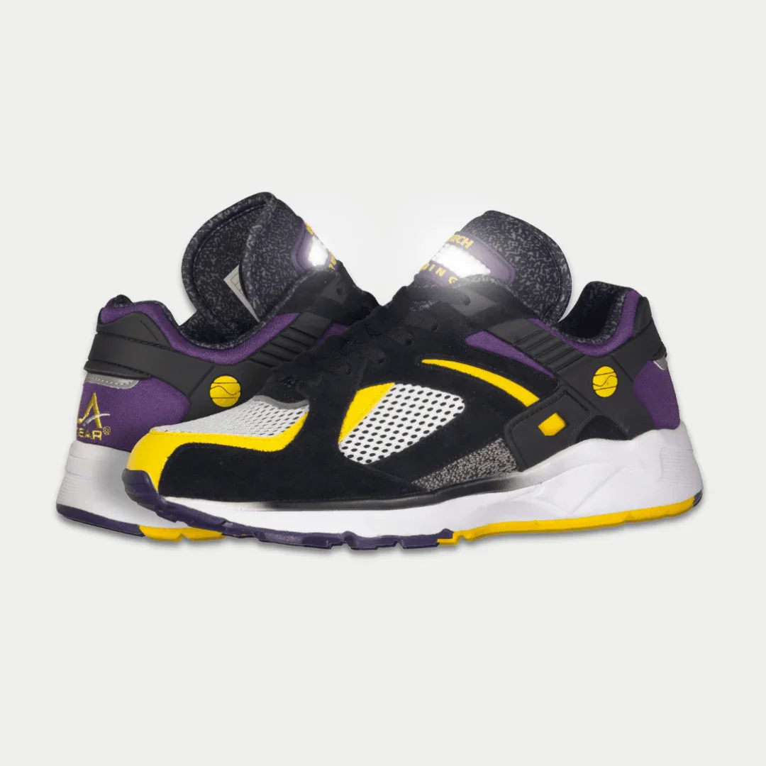 LA Gear Men's Catapult Light-Up Lowtop | Black x Purple x Yellow - Image 7