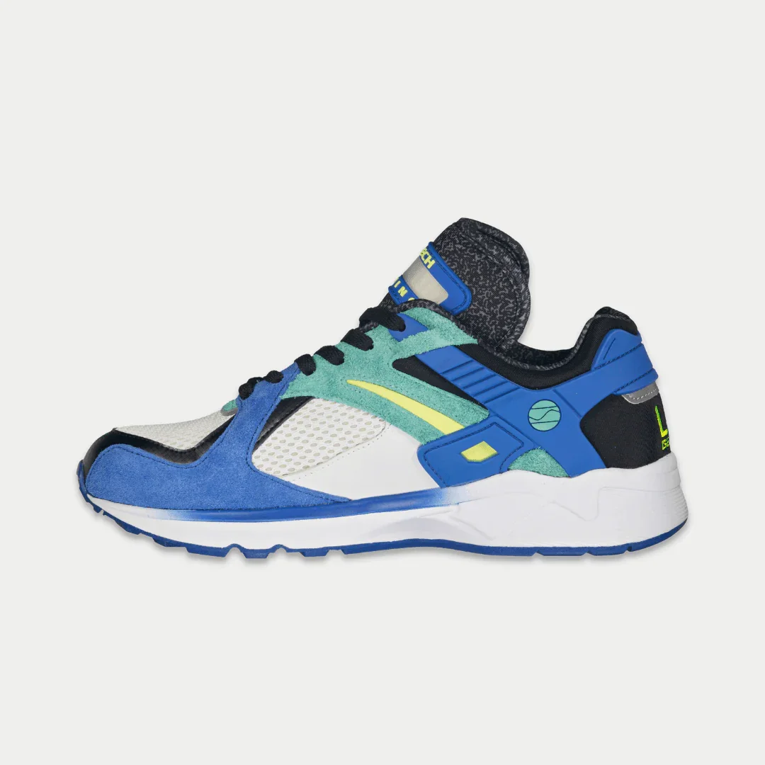 LA Gear Men's Catapult Light-Up Lowtop | Blue x Green - Image 3