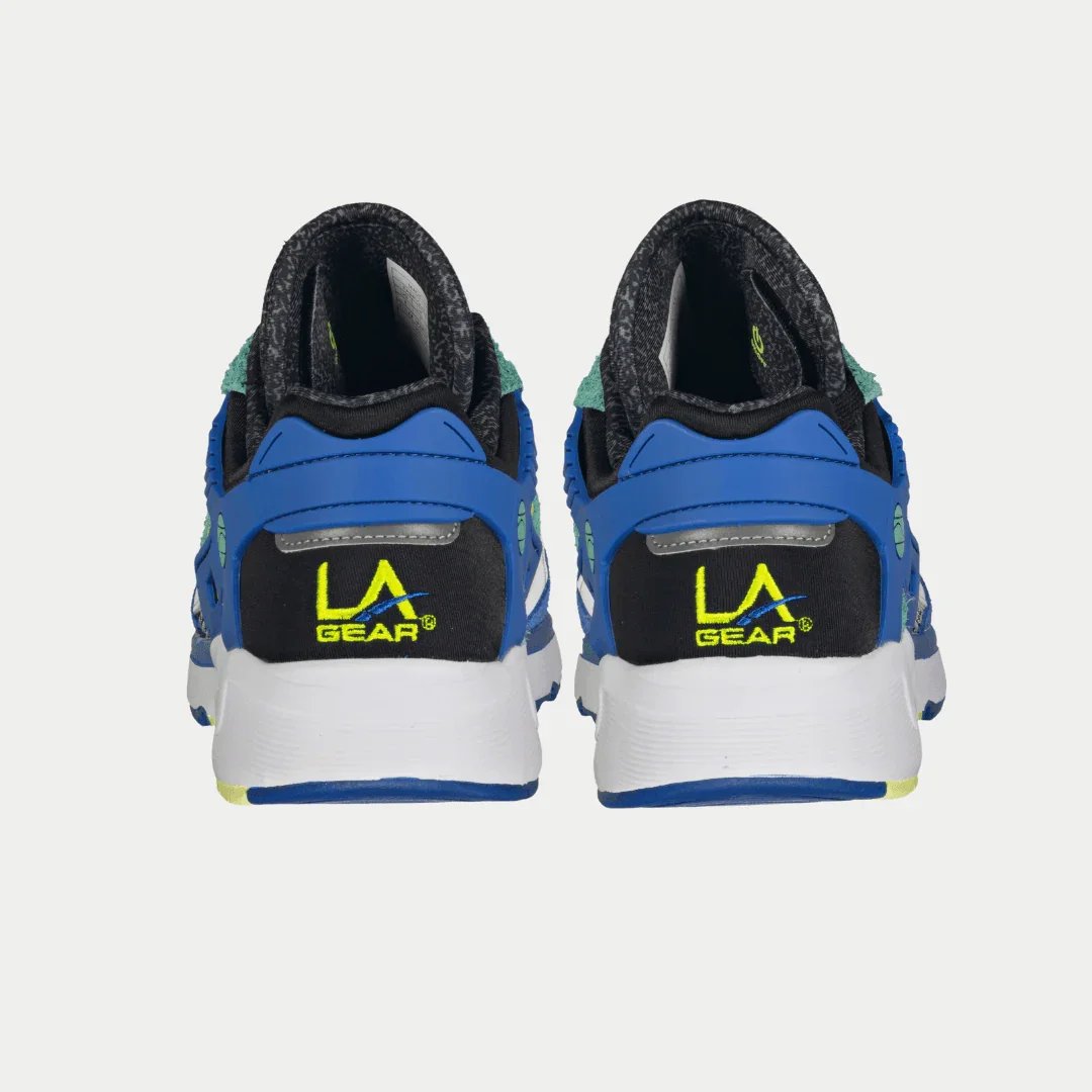 LA Gear Men's Catapult Light-Up Lowtop | Blue x Green - Image 6