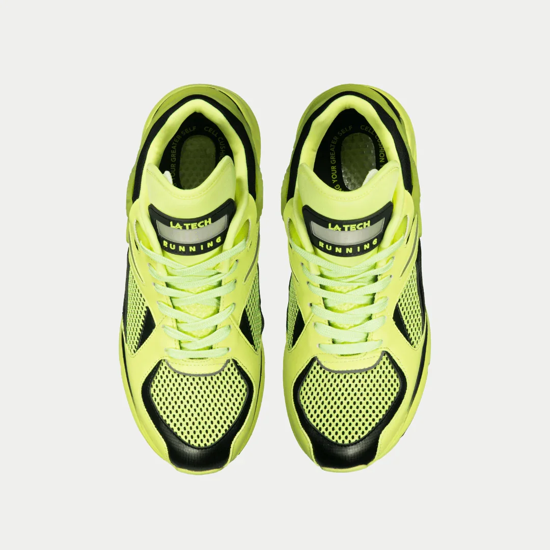 LA Gear Men's Catapult Light-Up x Glow Lowtop | Neon Yellow x Black - Image 4