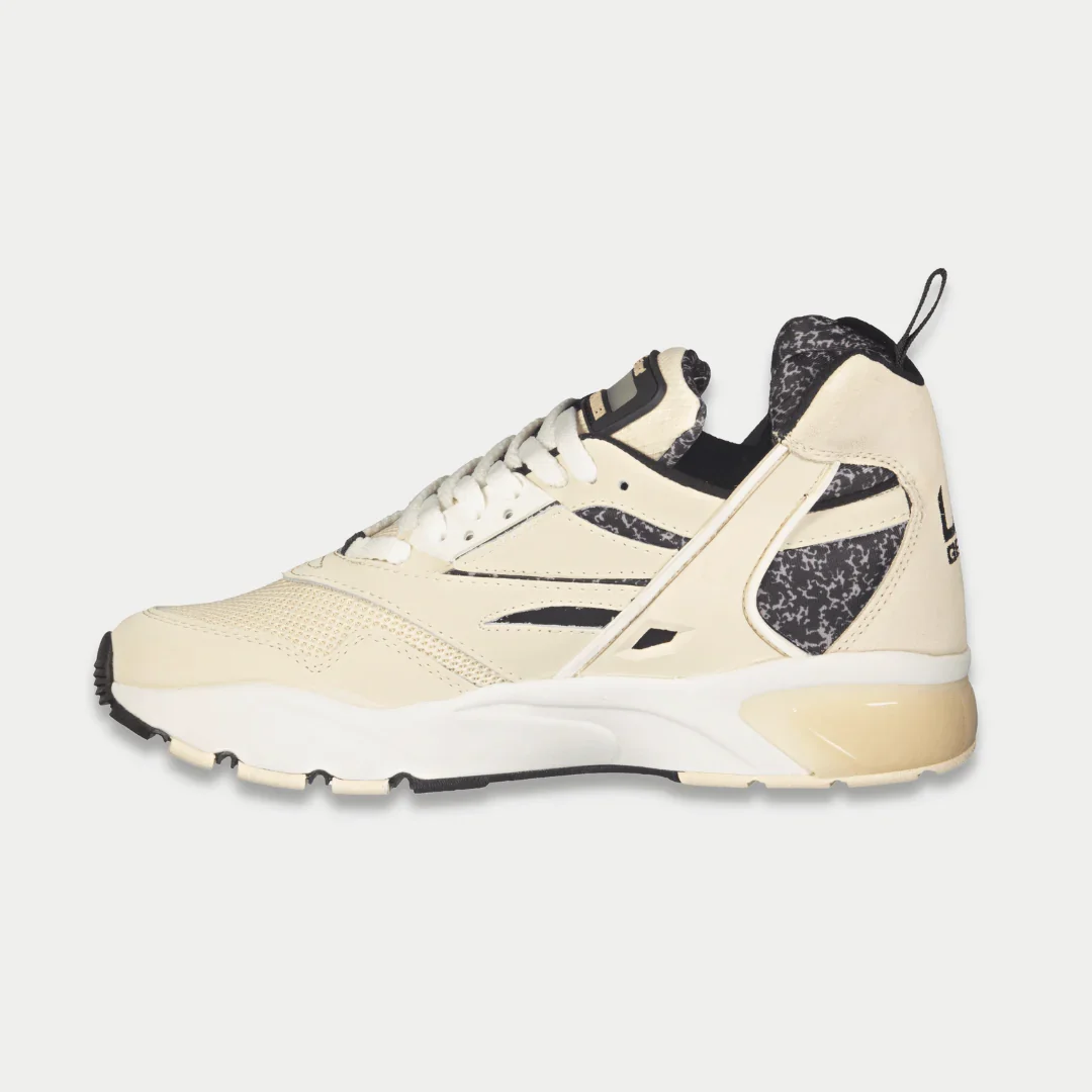 LA Gear Men's Turbo Light-Up Mid | Off-White x Black - Image 3
