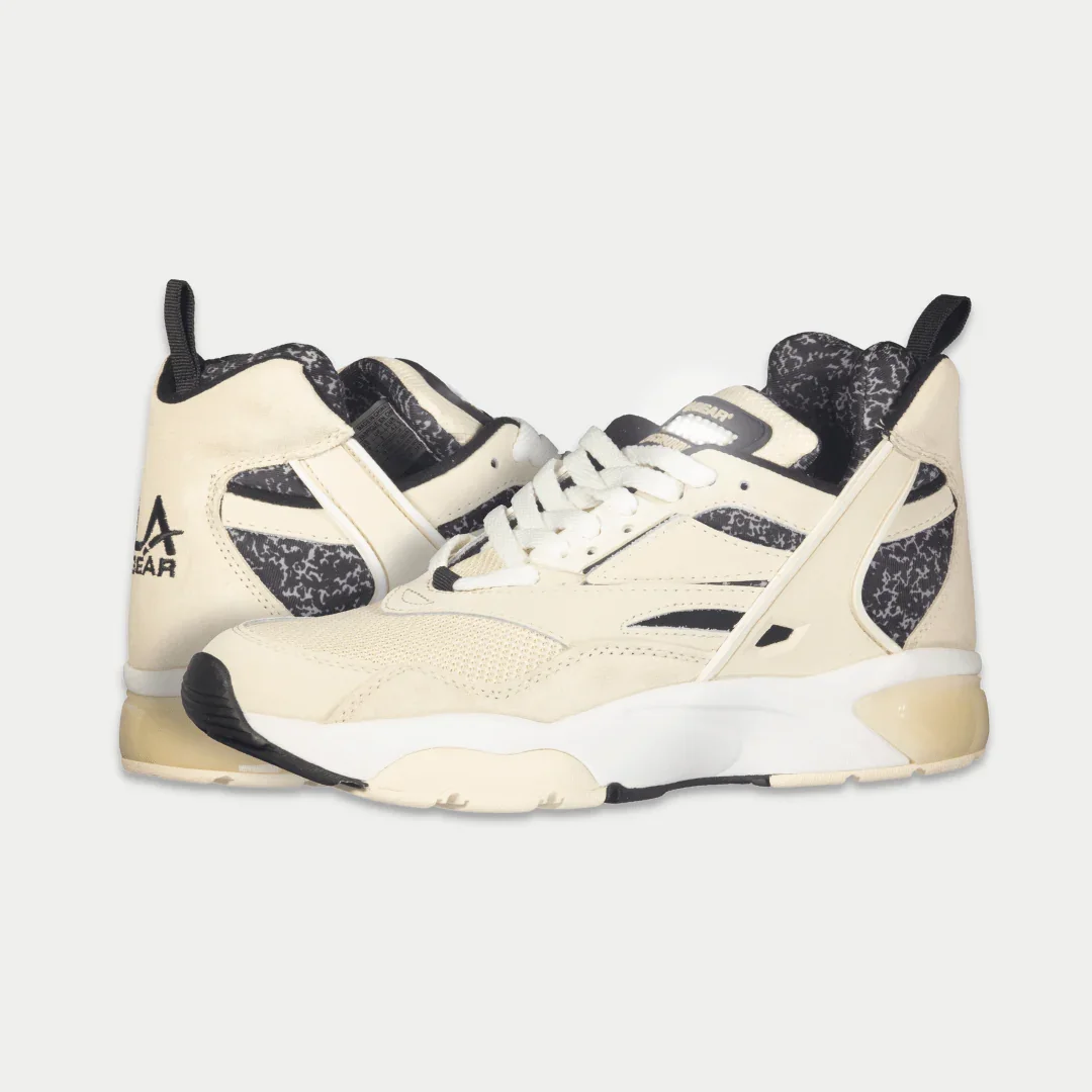 LA Gear Men's Turbo Light-Up Mid | Off-White x Black - Image 7