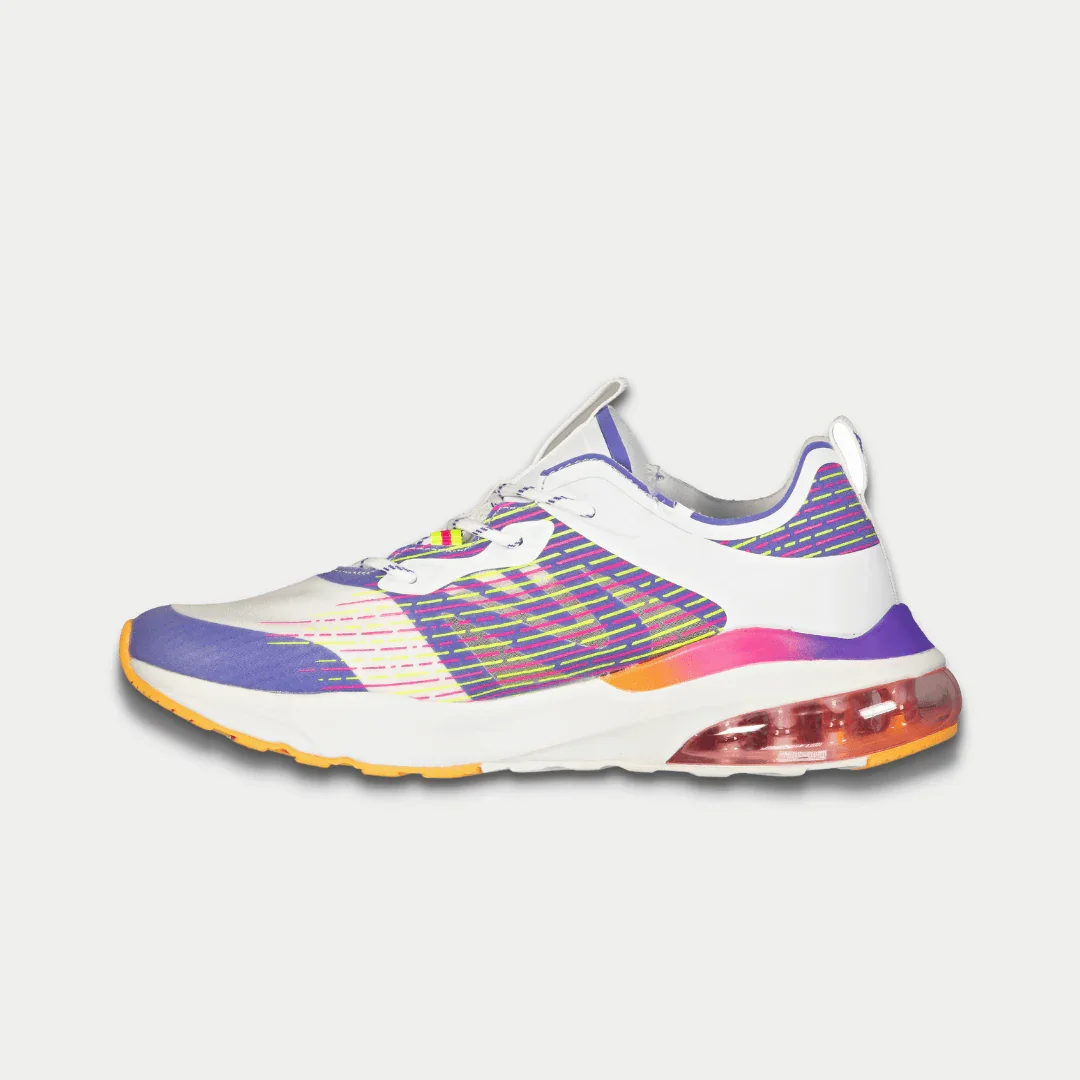 LA Gear Women's Artesia Lowtop | White x Purple x Orange - Image 3