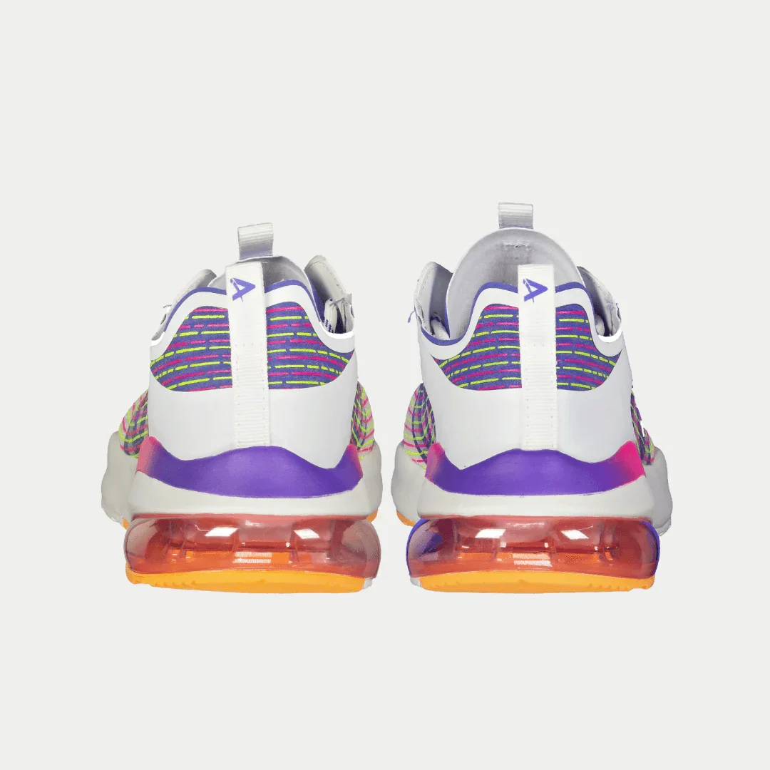 LA Gear Women's Artesia Lowtop | White x Purple x Orange - Image 6
