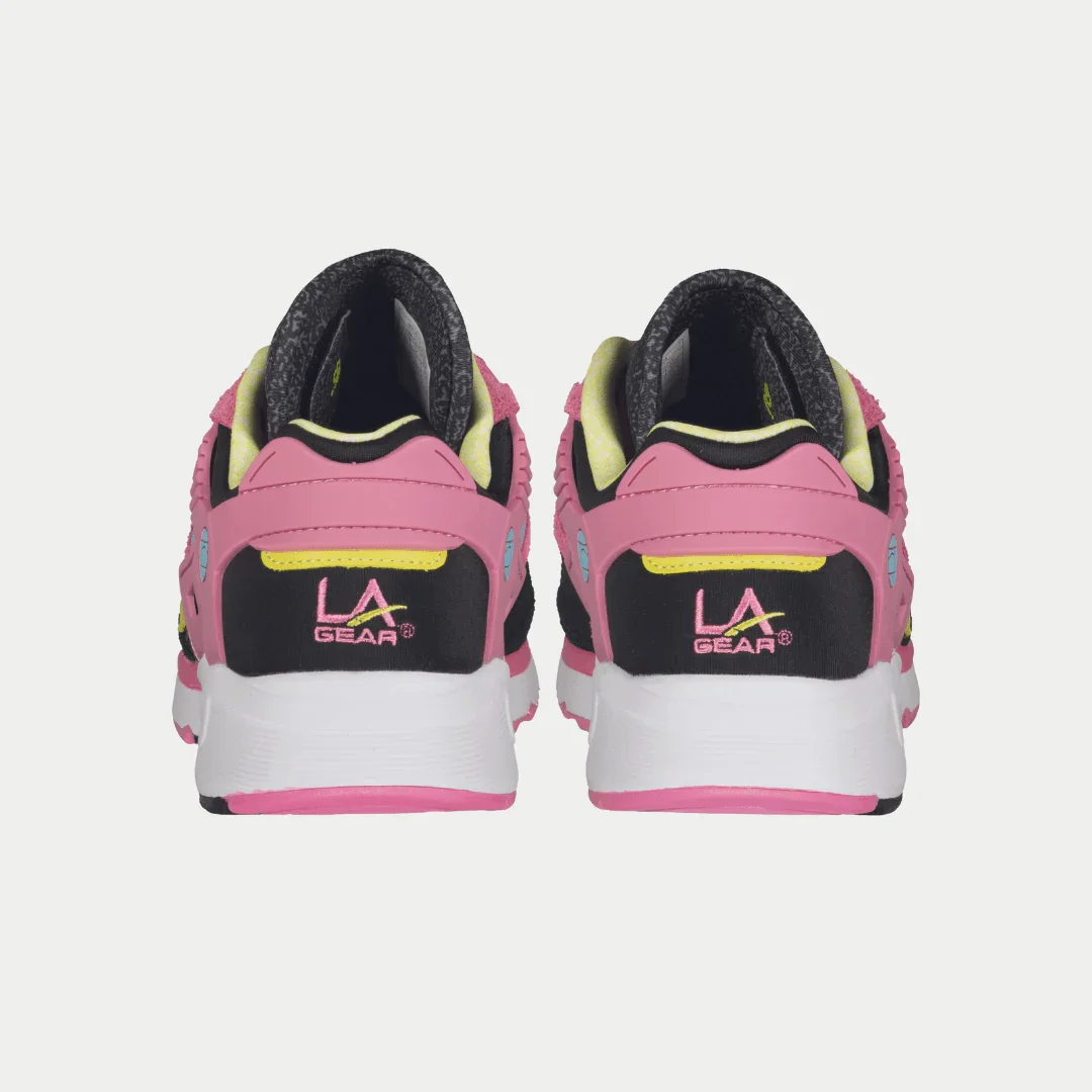 LA Gear Women's Catapult Light-Up Lowtop | Black x Pink - Image 6