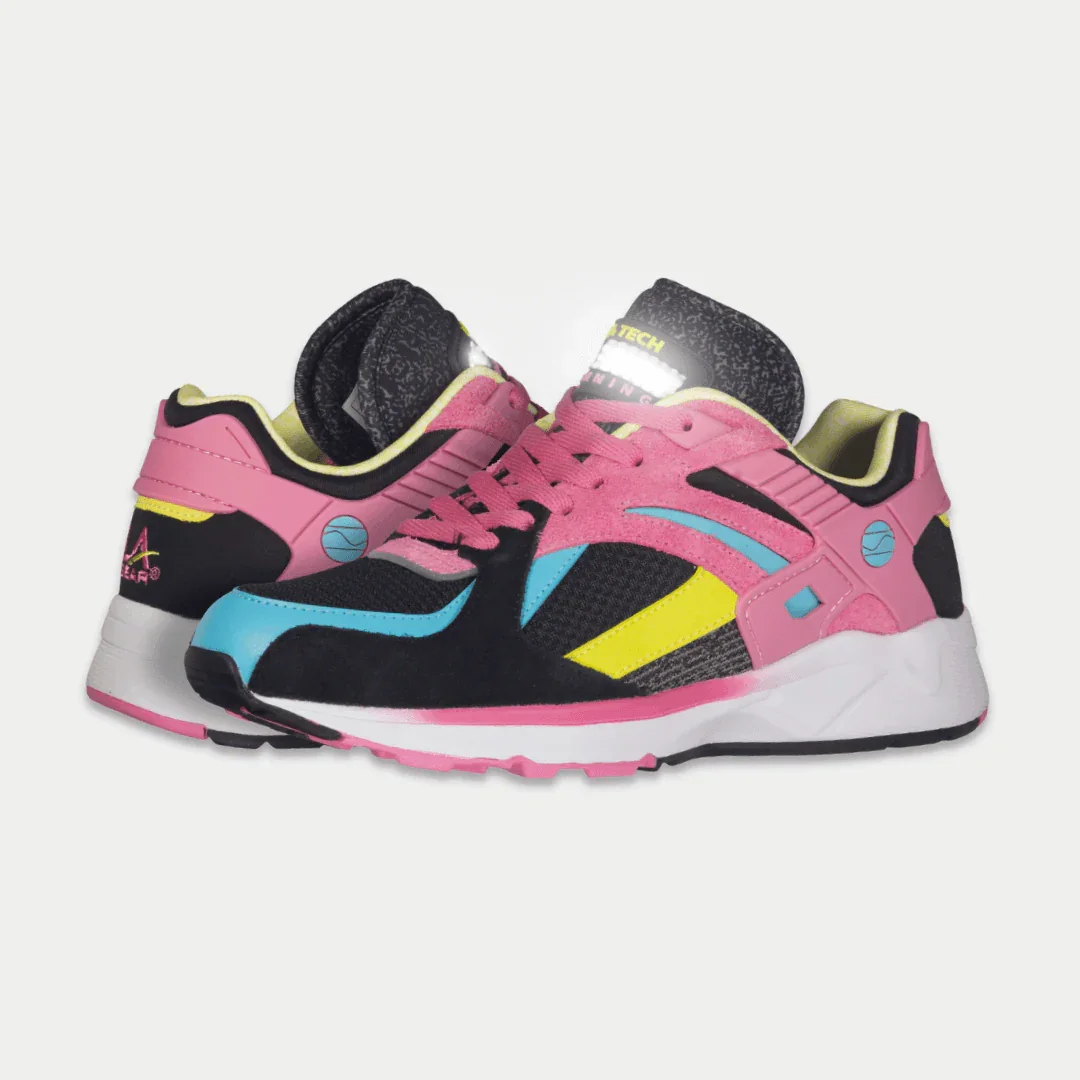 LA Gear Women's Catapult Light-Up Lowtop | Black x Pink - Image 7