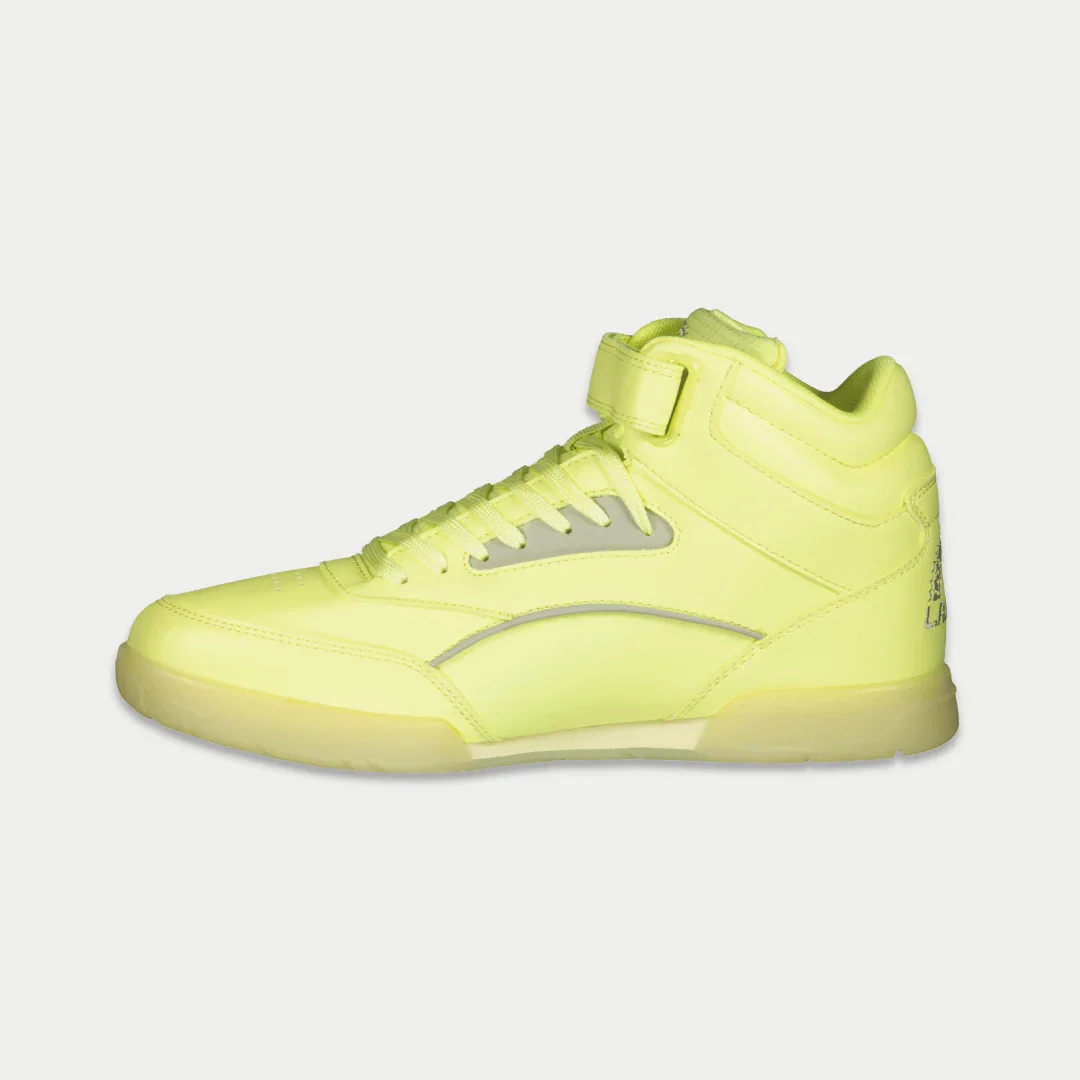 LA Gear Women’s Flame Hightop | Neon Yellow Glow - Image 3