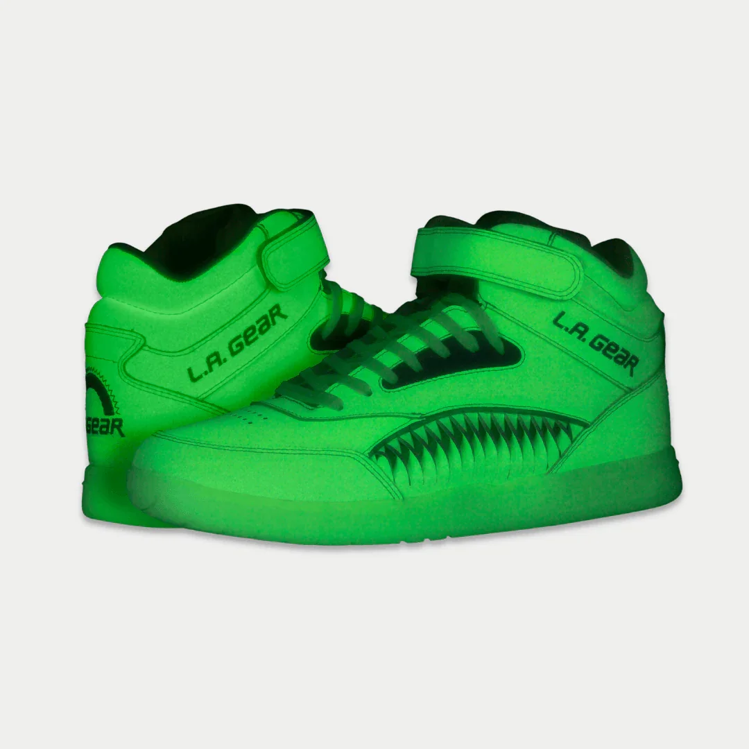 LA Gear Women’s Flame Hightop | Neon Yellow Glow - Image 7