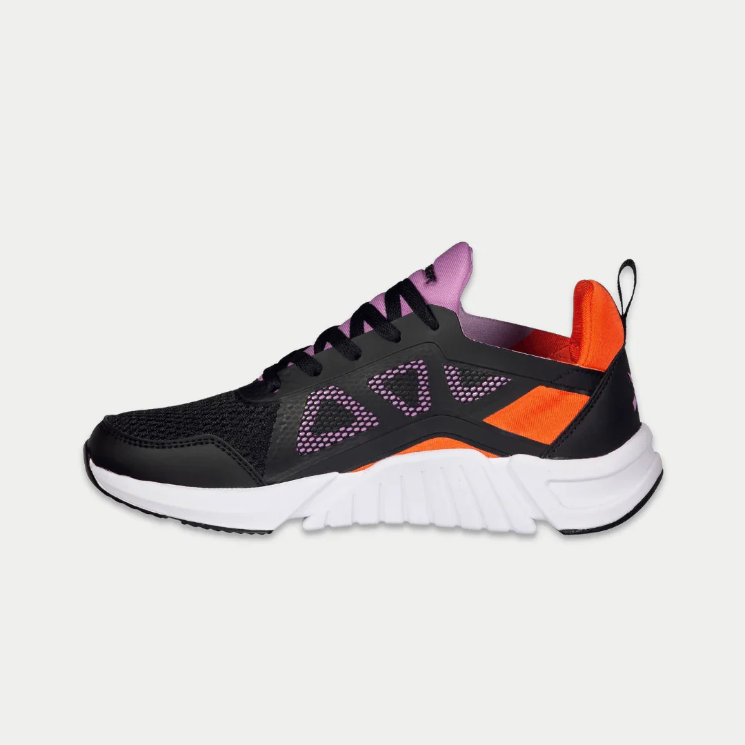 LA Gear Women’s Tarzana Lowtop | Black x Orange - Image 3