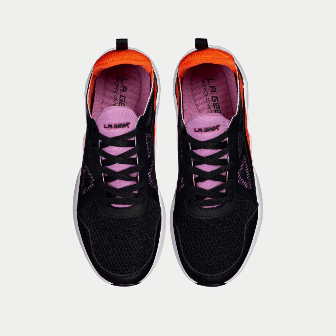 LA Gear Women’s Tarzana Lowtop | Black x Orange - Image 4