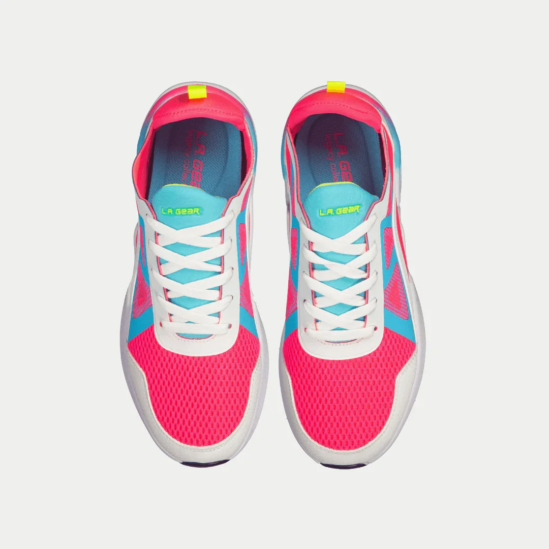 LA Gear Women's Tarzana Lowtop | White x Pink - Image 4